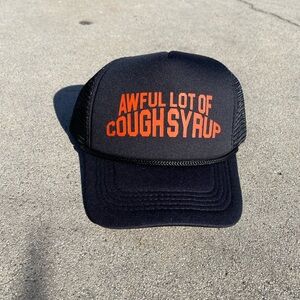 Awful Lot of Cough Syrup trucker hat NWT